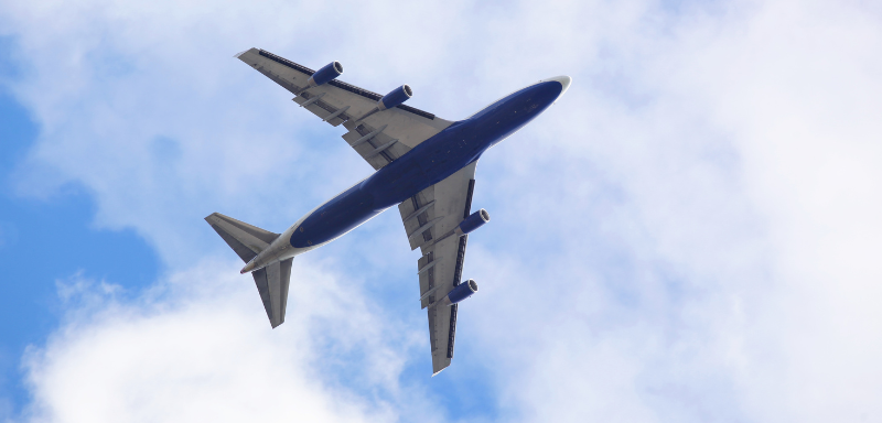 Southwest Airline plane in the air.